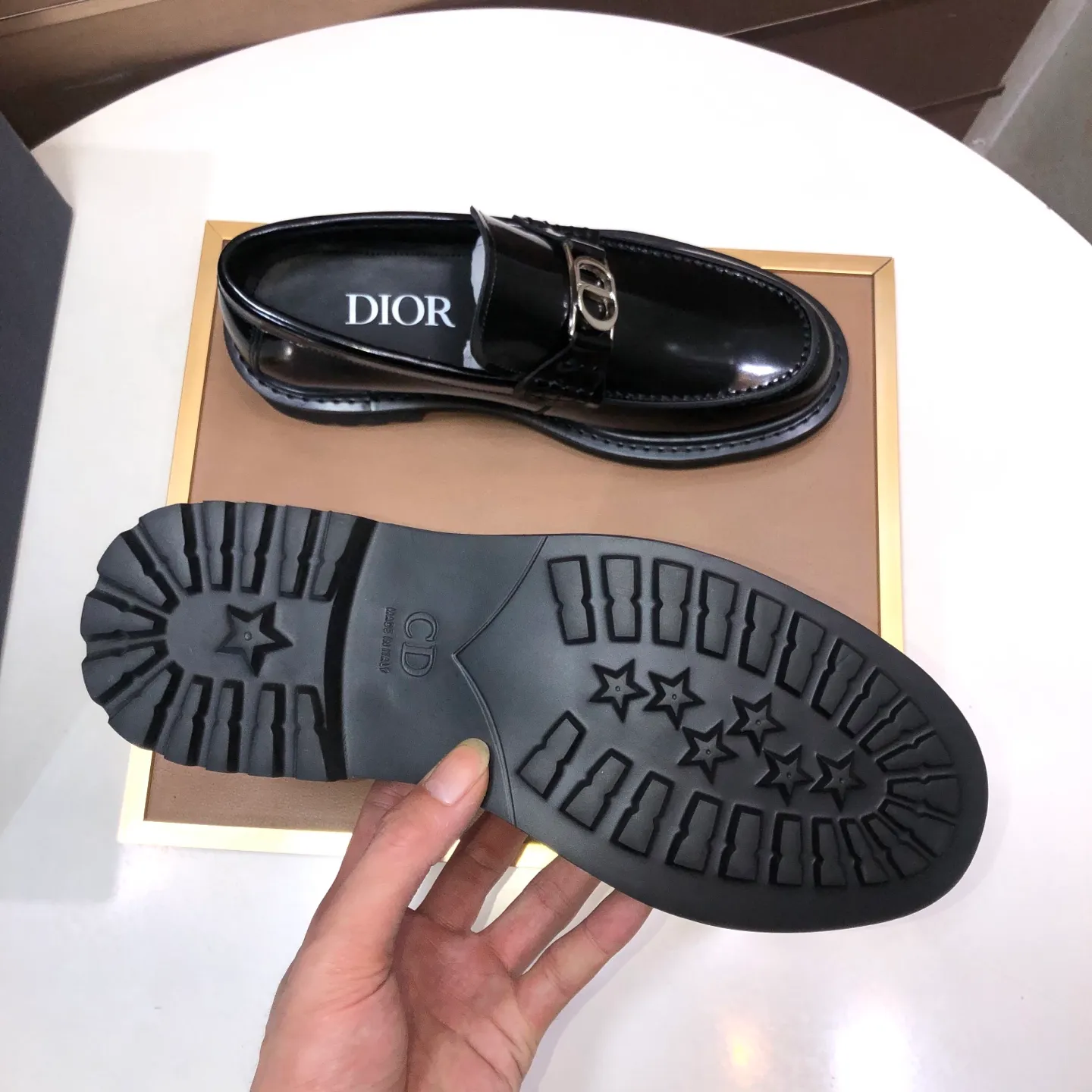 Men's shoes 💰680💶[Dior] (water-dyed cowhide lining) Dior original 1:1 high-quality factory, imported original materials, imported raw cowhide, water-dyed cowhide lining, original TPU outsole, code number: 39-44 (38.45 custom-made)